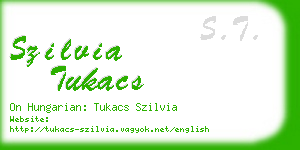 szilvia tukacs business card